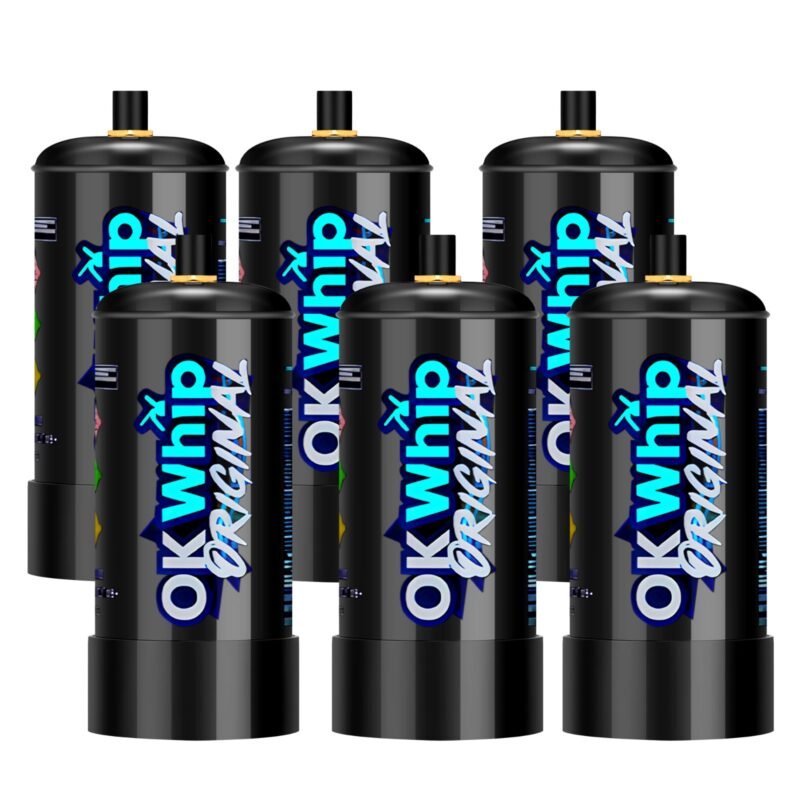 0.52L 320g Whipped Cream Chargers Nitrous Oxide N2O 6pcs Pack OKWhip